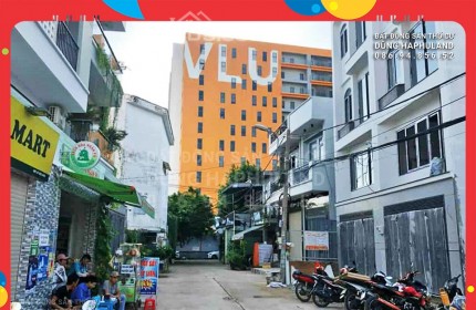 GV. Nhà 8.9M x 19.5M, 3T. Hẻm xe hơi, thông. Gần trường Đại học Văn Lang.